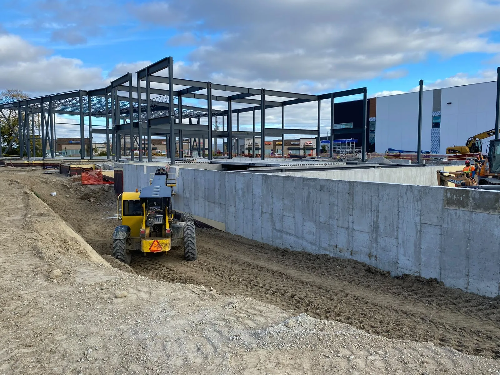 Steel structure and foundations